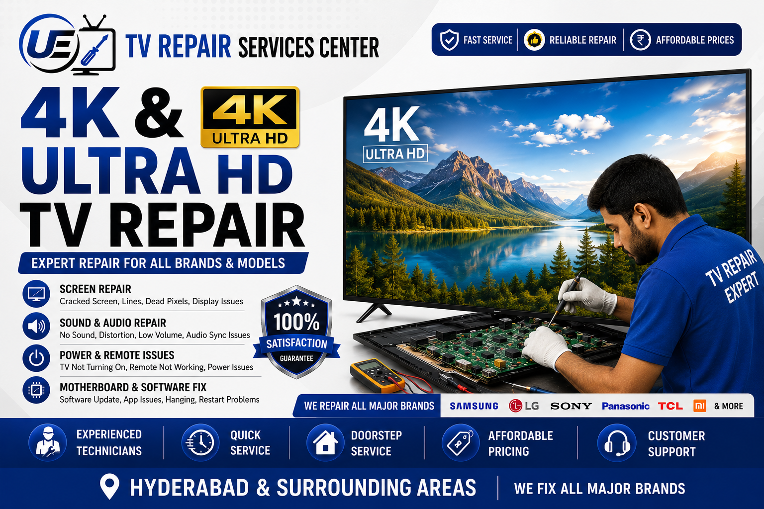 4K & Ultra HD TV Repair